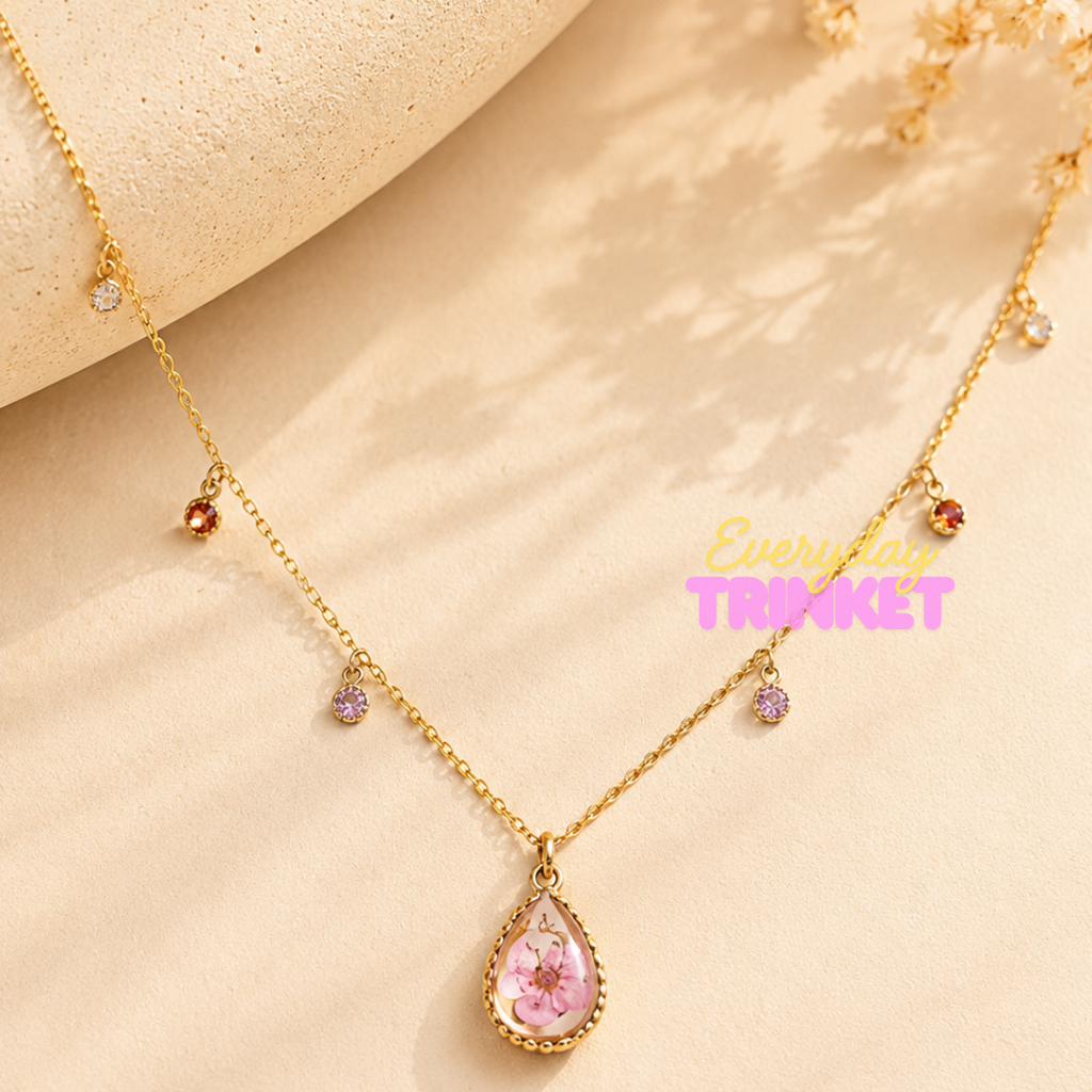 Little Narcissus Waterdrop Necklace