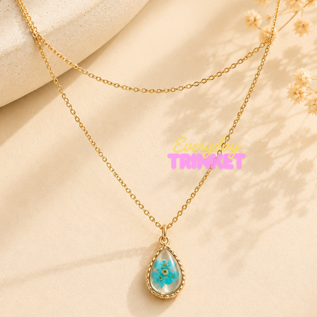 Little Narcissus Waterdrop Necklace