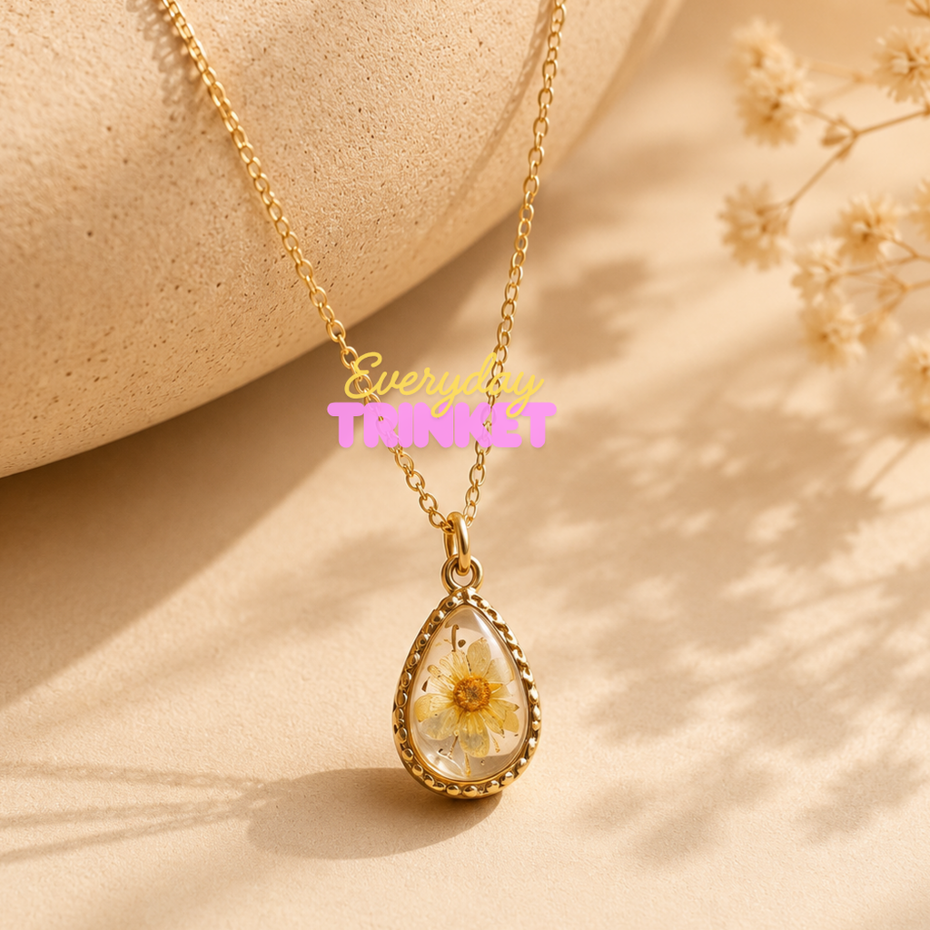 Little Narcissus Waterdrop Necklace