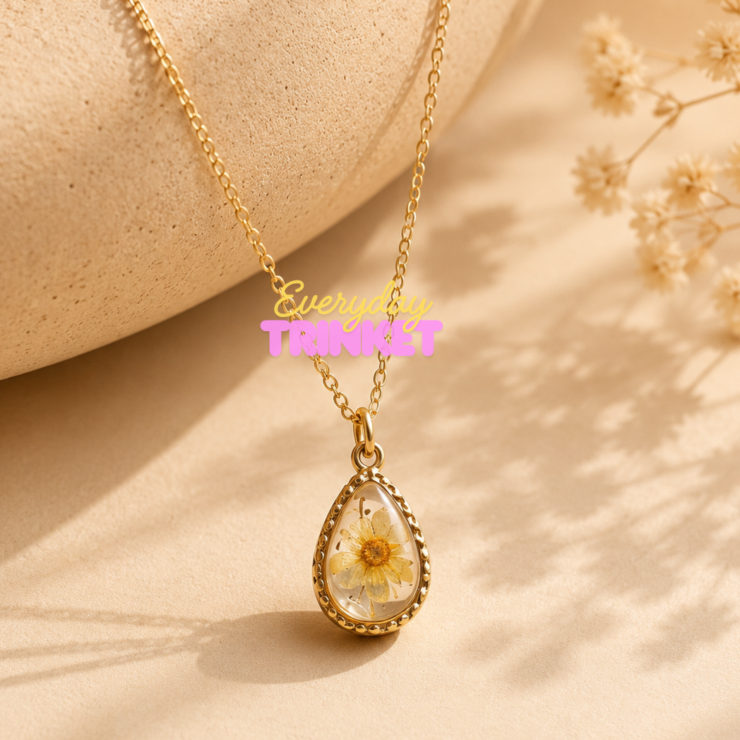 Little Narcissus Waterdrop Necklace