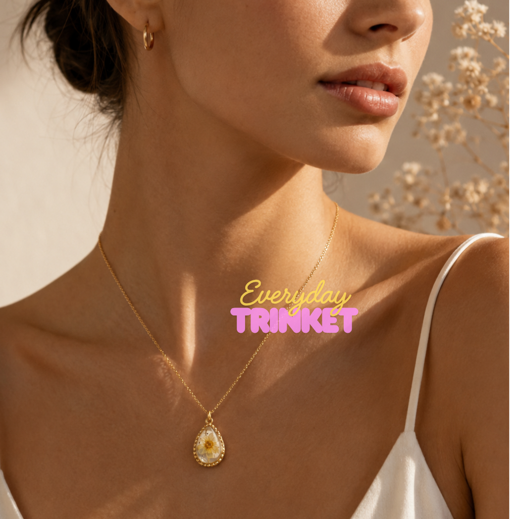 Little Narcissus Waterdrop Necklace