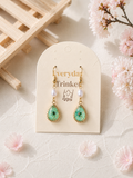 Little Narcissus waterdrop & Small Pearl Earrings